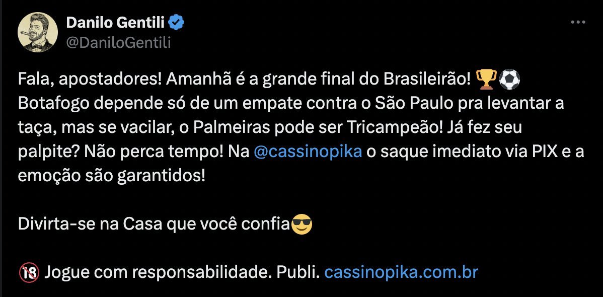 Boa Danilão! Já criei minha conta na cassinopika.com.br

SUA ÚLTIMA CASA DE APOSTAS
