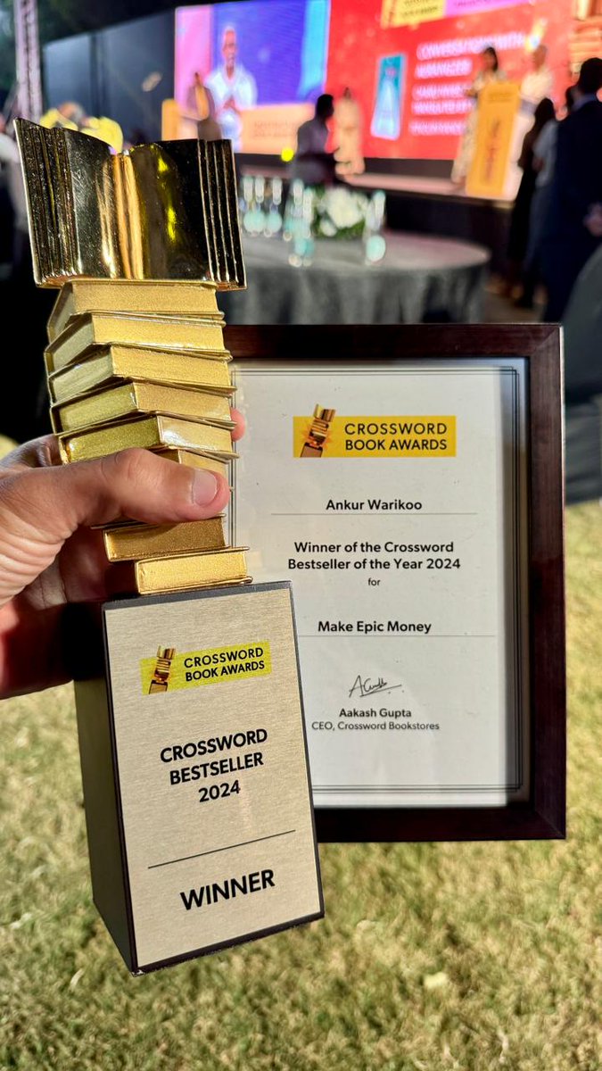 Radhika Marwah (@marwahradhika) on Twitter photo Congratulations to our favourite <a href="/warikoo/">Ankur Warikoo</a> for winning bestseller of the year for 'Make Epic Money' at the <a href="/crossword_book/">Crossword Bookstores</a> awards tonight! Here's to many more together โค๏ธ๐ฏ๐ฏ Congratulations to our favourite <a href="/warikoo/">Ankur Warikoo</a> for winning bestseller of the year for 'Make Epic Money' at the <a href="/crossword_book/">Crossword Bookstores</a> awards tonight! Here's to many more together โค๏ธ๐ฏ๐ฏ