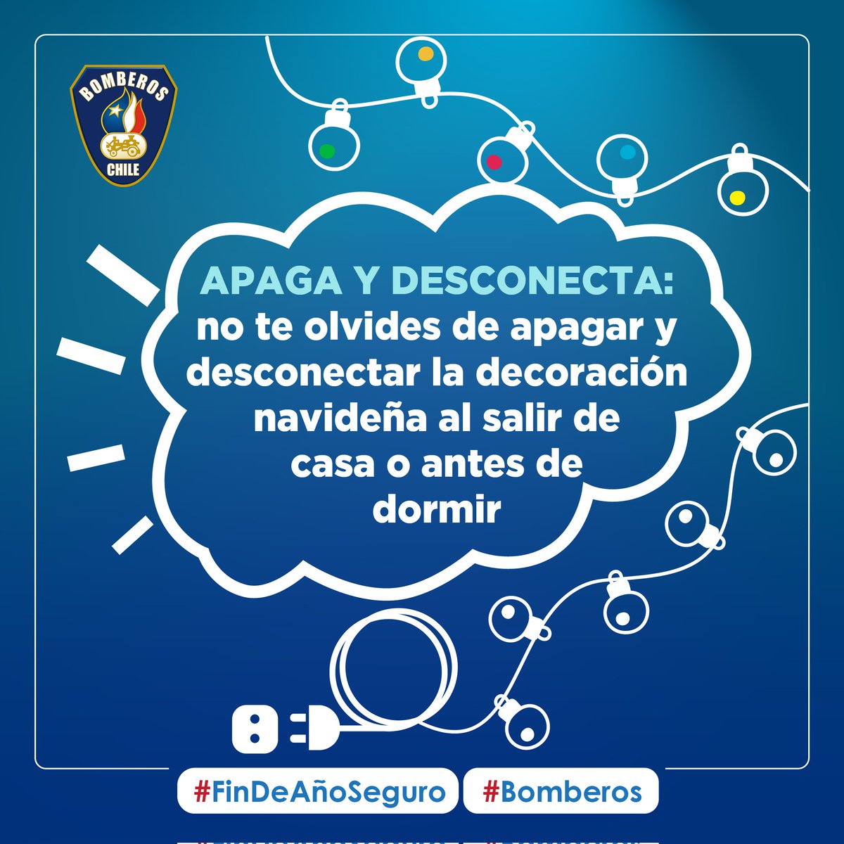 BomberosdeChile's tweet photo. #FINDEAÑOSEGURO | Sigue estos consejos para disfrutar de manera
segura las fiestas de fin de año. https://t.co/3qpV6iqbFv
