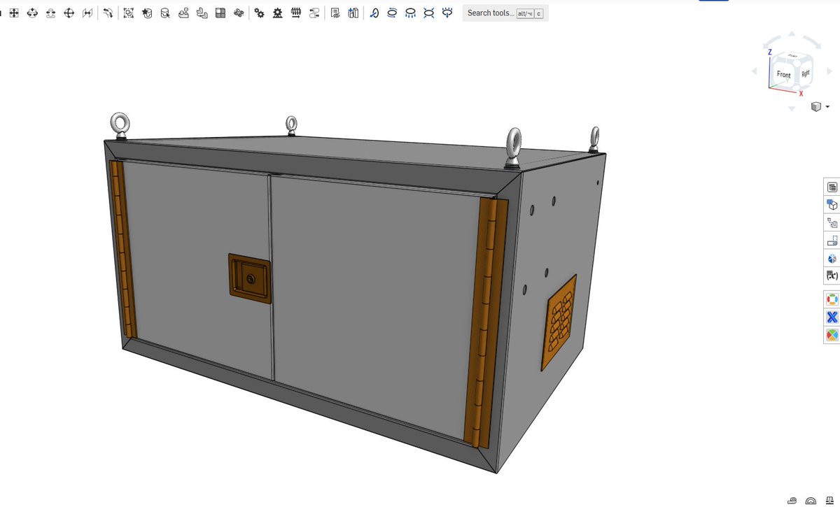 OnSheetMetal's tweet photo. Using @Onshape sheet metal features to model a small enclosure for a pneumatic system. https://t.co/gnzu49hDIY