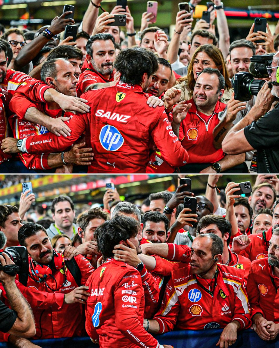 ESPNF1's tweet photo. Ferrari say goodbye to Carlos Sainz ❤️ https://t.co/LZOIGNYLPZ