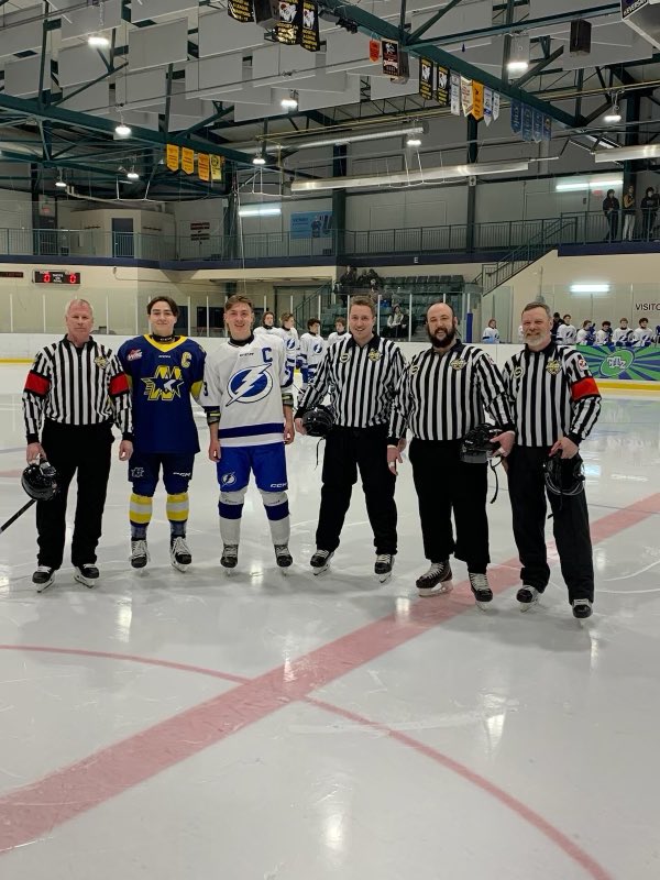 Last night, we had the opportunity to #ThankTheStripes. 

Without our on-ice officials, we wouldn’t have a game. Thank you for everything you do! 👏