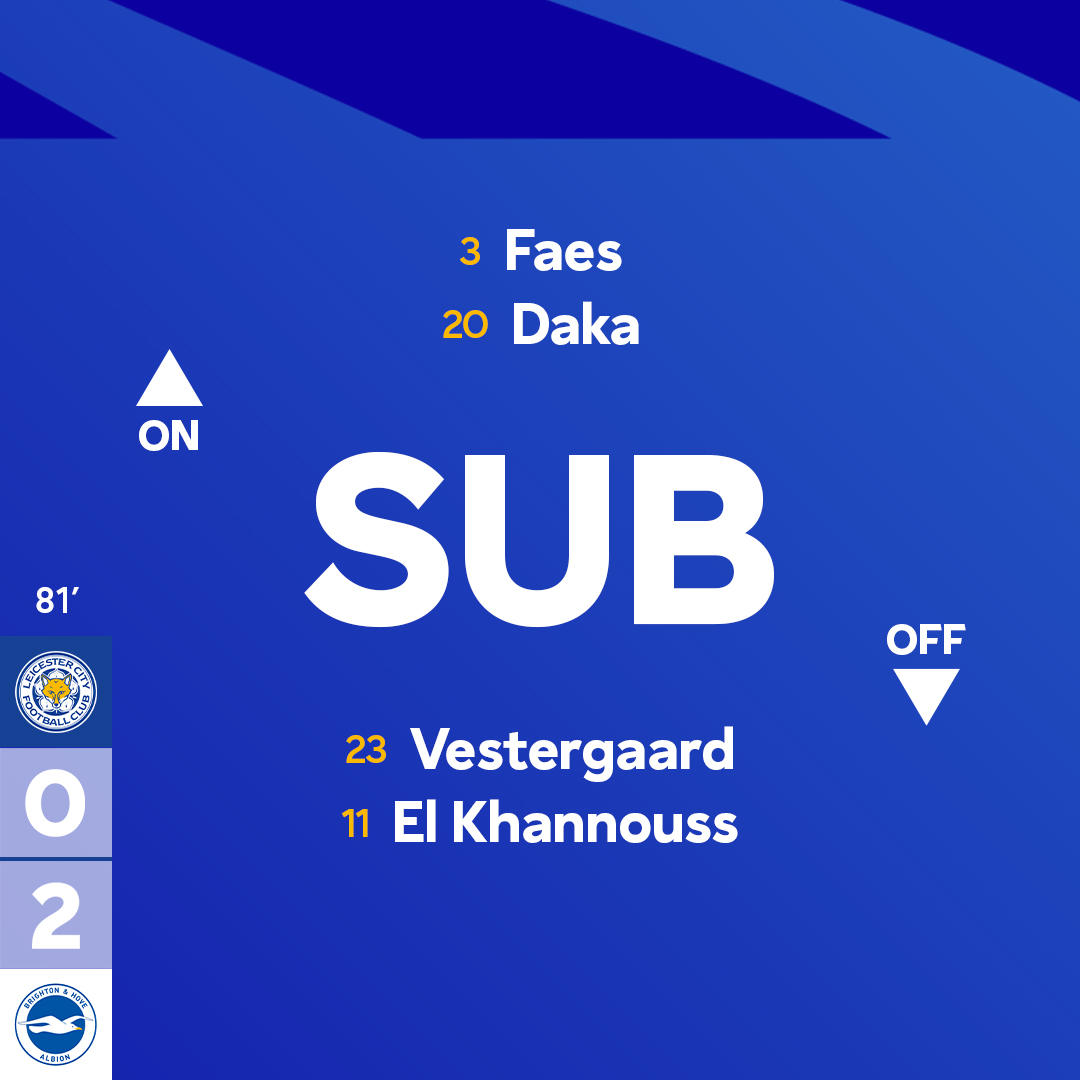 LCFC's tweet image. A double switch 🔁

#LEIBHA