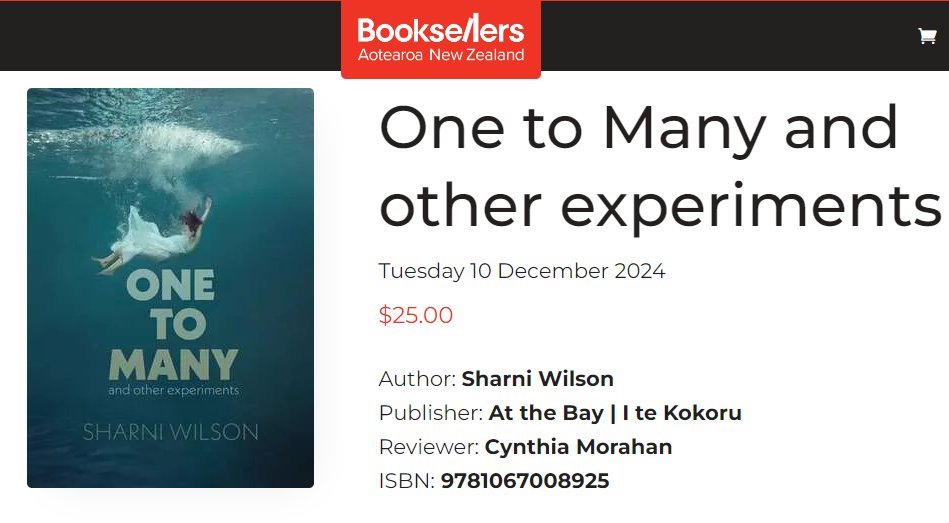 sharniw's tweet photo. Am a wee bit terrified. My book, One to Many and other experiments, will be reviewed on Radio NZ (like Radio 4 in the UK), on Nine to Noon, TOMORROW. Should be on at 10.35am Tuesday 10 December NZ time, which is 9.35pm Monday 9 December UK time. #amwriting #xl8 #amwowed #amscared https://t.co/9cPg3AUrXi