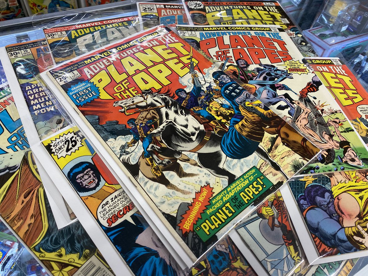 Pricin’ tons of collections… and we ain’t monkeying around! 

#shopsmall #shoplocal #industrycity #brooklyn #comics #graphicnovels #planetoftheapes #nyc #thingstodoinnyc #books #illustration #smallbusiness #marvel #marvelcomics #comicbooks