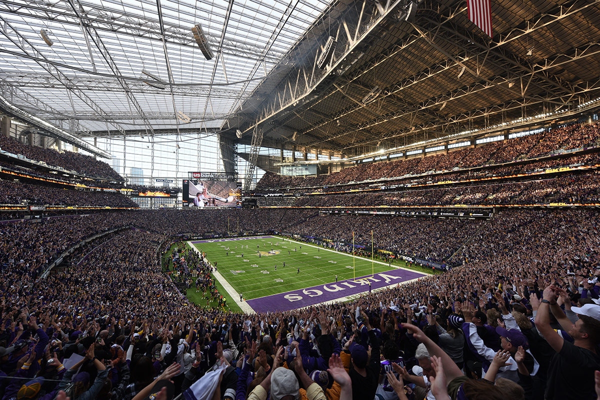 Shift4's tweet photo. Shift4 is fueling payments at today’s @Vikings game! 🏈

From grabbing your favorite snacks to snagging your favorite player’s jersey, we’ve got game day covered.

#Skol https://t.co/h5Ly80S7HV