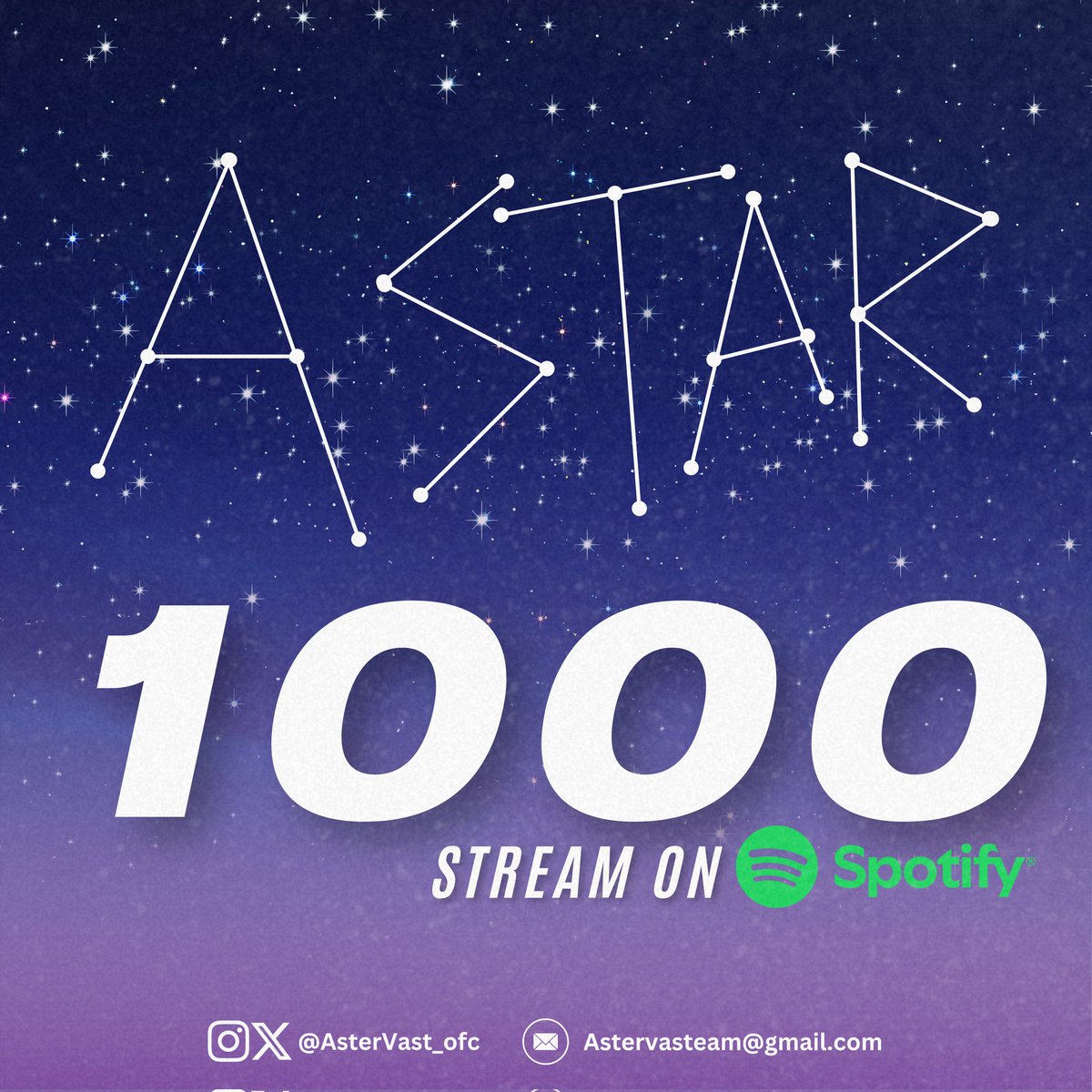 AzterVastofc's tweet photo. [Spotify Streams Update]

@_asterofc's new single  'A STAR' has now surpassed 1k+ streams on Spotify!  

Please Continue streaming TWINKLES 💕

#ASTER #AStarbyASTER #ASTERisaSTAR
@_asterofc  @asterisk_ph  @_twinklesofc https://t.co/IH9BBzrg3A