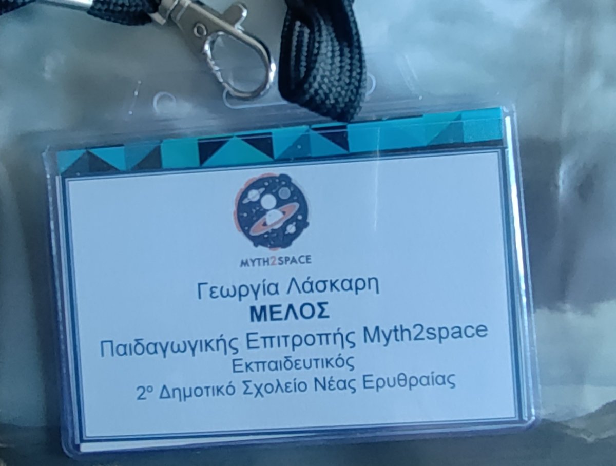 Υπέροχη παρουσίαση των δράσεων μας 'Από τη Μυθολογία στο Διάστημα-Διεθνές Δίκτυο Εκπαίδευσης για την Αειφορία' στο πλαίσιο του 1ου Μαθητικού Συνεδρίου του  δικτύου.Πολλά συγχαρητήρια!#spaceeducation #stemeducation #studentconference