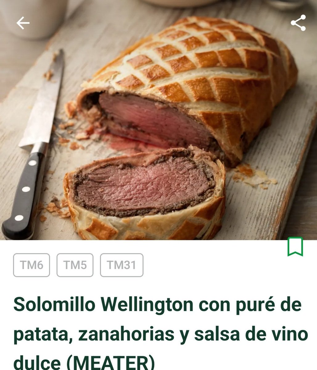 AgripinaMayor's tweet photo. Buscas la receta de "solomillo Wellington" en @ThermomixESP
y te sale en todos los idiomas salvo en Francia que te dice que eso no existe, que es solomillo en croûte, en croûte.
Lo he hecho hoy para almorzar y está delicioso. https://t.co/zDoD1nEwKo