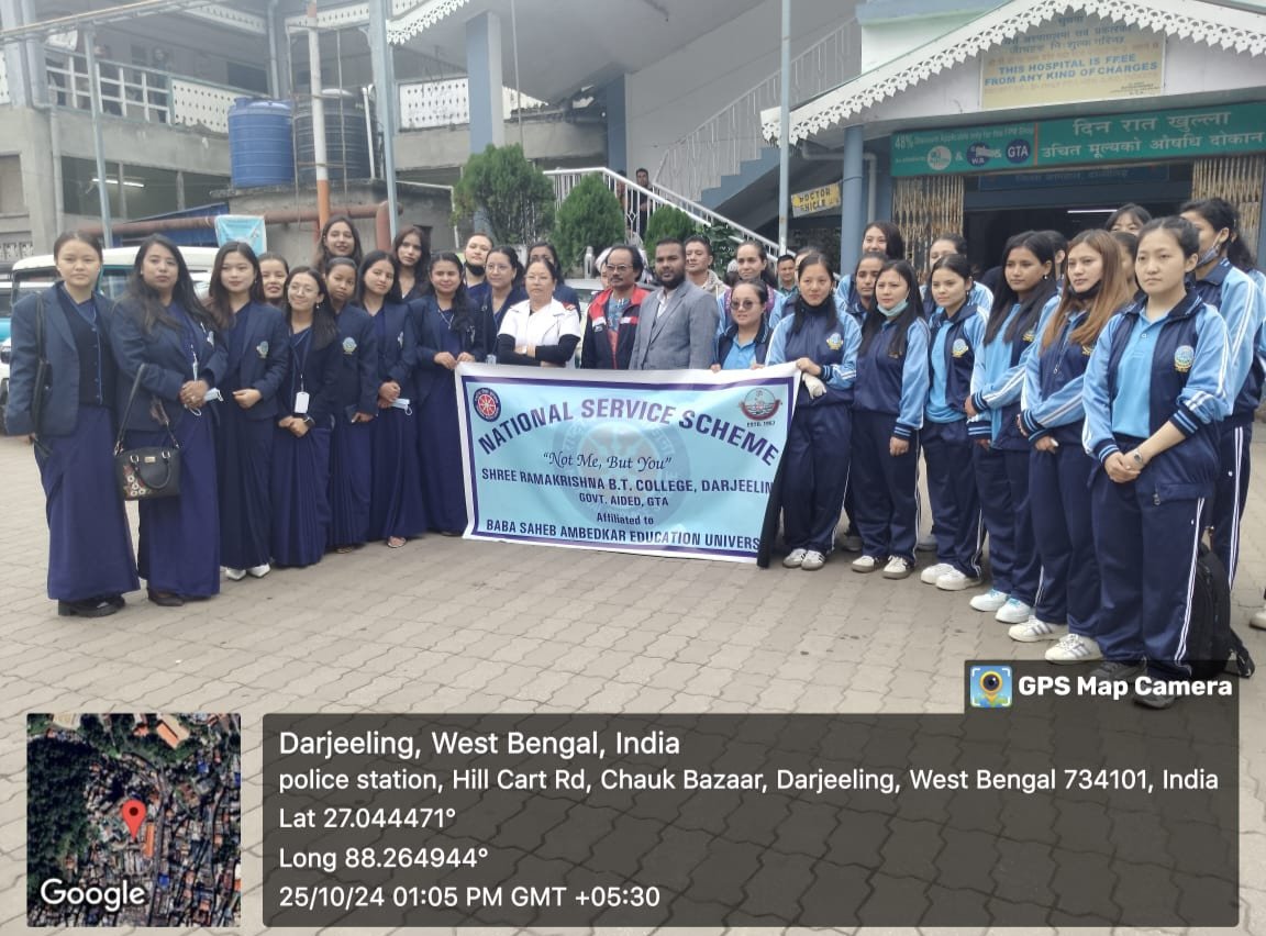 SRBT_College's tweet photo. SRBT College (Govt.Aided) NSS Unit, Darjeeling Conducted intensive Hospital volunteering activities under theme  Ye Diwali MY Bharat Wali.
#YASMinistry
#NSSIndia
#NCTE 
#UGC 
#WBHE 
#WbGovt 
#GTA
#rdnsskolkata
#NYKS
#BSAEU
#BEdCollege
#DiwaliwithMYBharat 
#sevakaeksaal https://t.co/ewGpHM0iyj