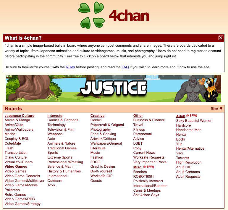 JUSTICEONSOLANA's tweet photo. The $JUSTICE banner ad campaign is now running on 4chan.🔥

https://t.co/nbowFt2su0 https://t.co/hlpXbNFZbZ