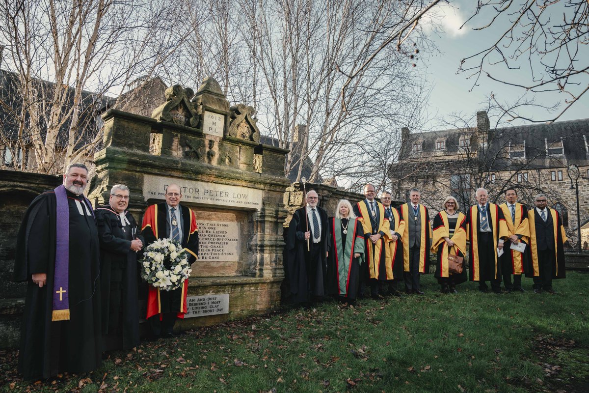 Today, our College marked Founder’s Day with a service at Glasgow Cathedral. Afterwards, President Hany Eteiba and our College Council members laid a wreath on our founder Maister Peter Lowe’s grave near the cathedral.