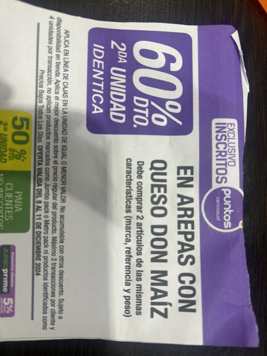Parra_Julieth's tweet photo. @TiendasJumboCo por favor revisen sus ofertas dado que están manejando publicidad engañosa, adicional el jefe comercial del la zona no sabe la descripción del producto y la oferta @sicsuper su regulación ante este engaño. https://t.co/hp606gomln