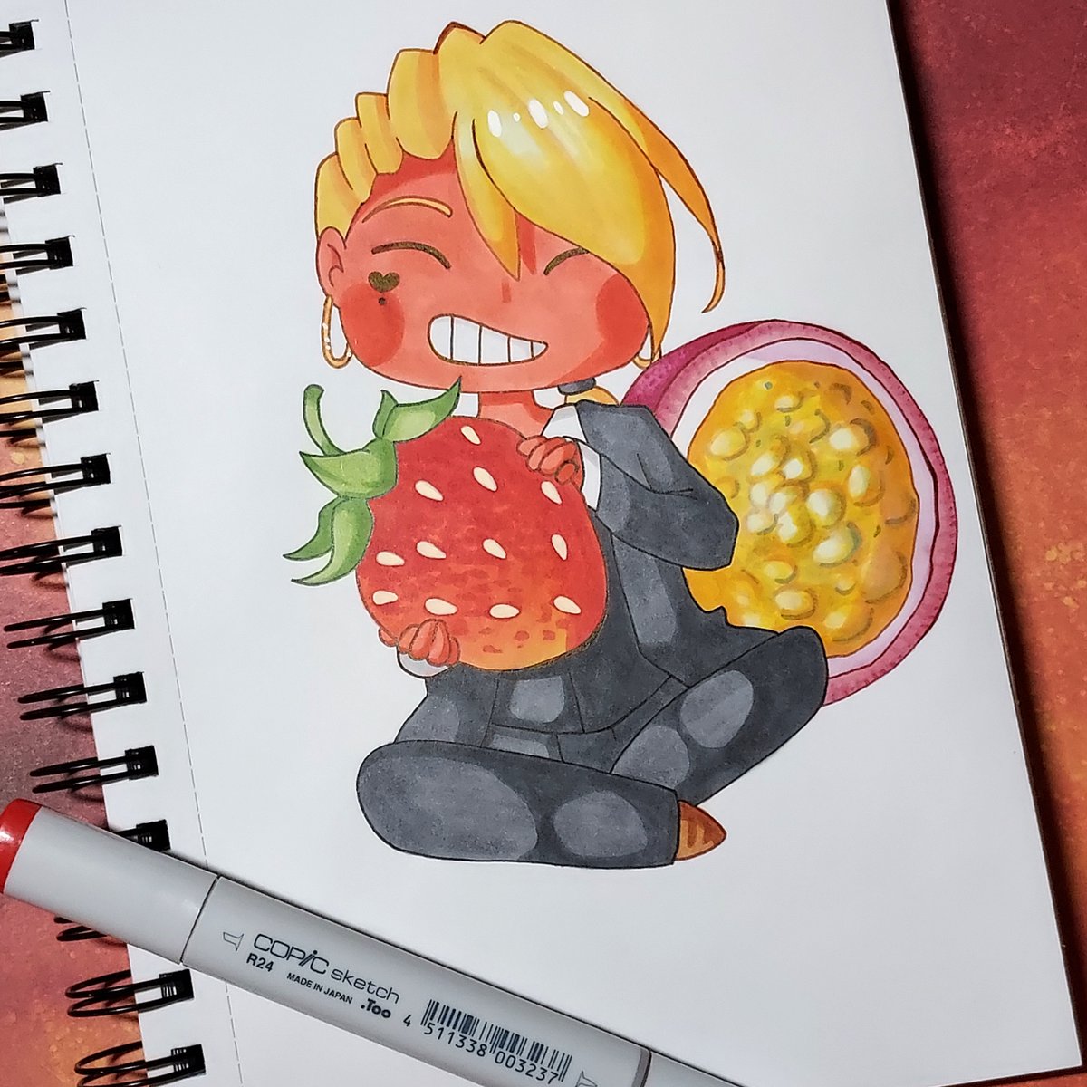 cheerparkcomic's tweet photo. strawberry passionfruit! https://t.co/IZQUSZAp5w