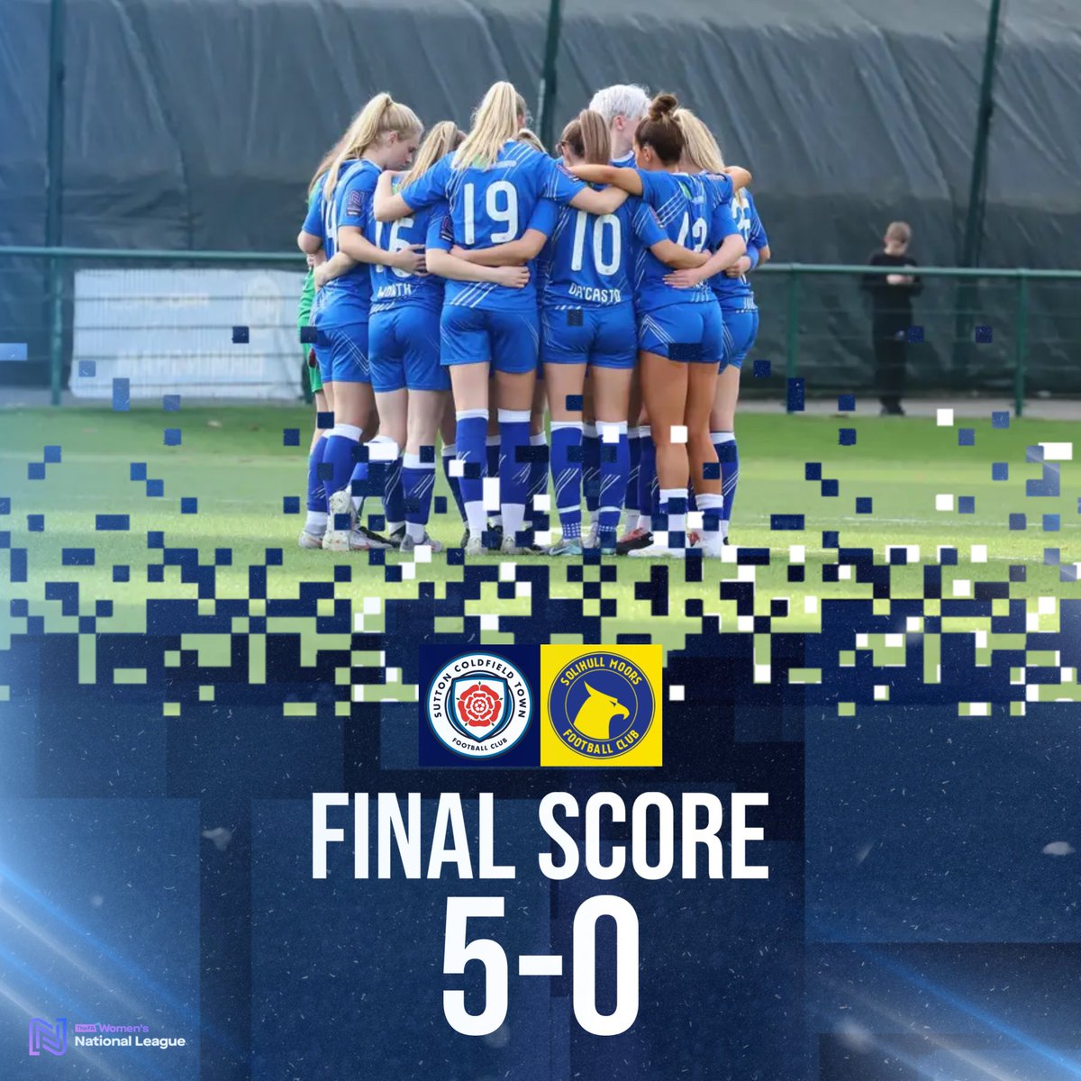 Final Score

A hatrick from Deasy with Da’Casto and Hornsby’s goal plus a clean sheet for Jones seals all the points in our final home game of 2024.

SCTFC 5-0 <a href="/smwfcofficial/">Solihull Moors Women</a> 
#COYR | #OurTown 🔵⚪️
