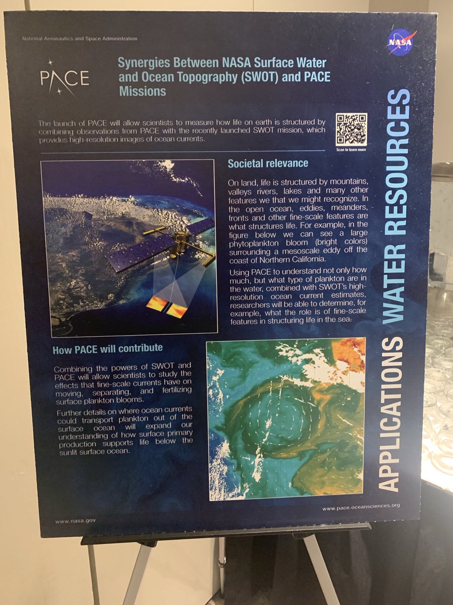 US_OCB's tweet photo. At the ⁦@NASA⁩ #PACE applications workshop before #agu24 and my mind is properly blown! Plus it's fun to attend meetings OCB didn't have to organize! #oceancolor #aerosols https://t.co/AxJtooWjkJ