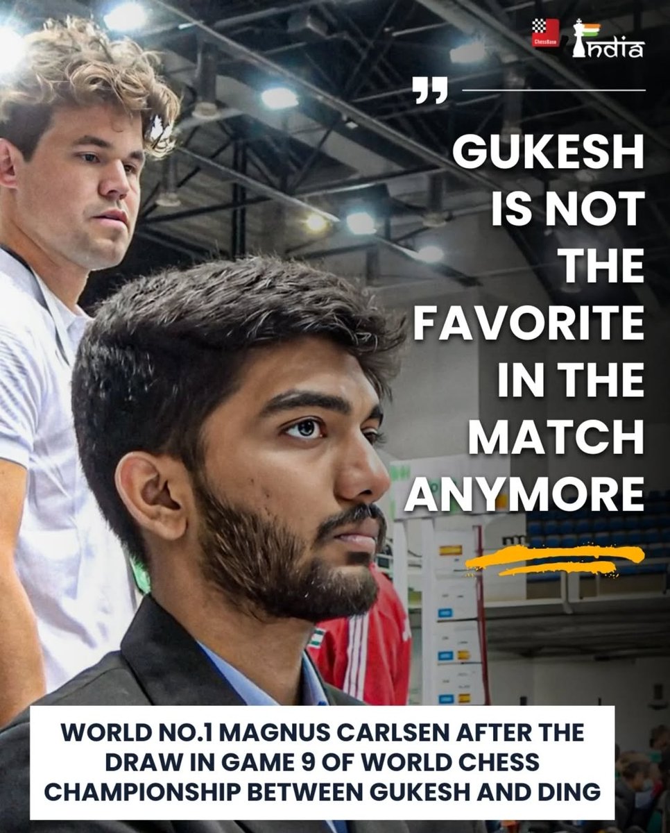 sid_dixit_25's tweet photo. Every time Magnus says things like "Gukesh will struggle" or "Gukesh is not the favorite anymore", that's when the Guki Monster in him comes out!! 😂🔥
It's just the fuel needed for his fire! ❤️👑
#WorldChessChampionship2024
@ChessbaseIndia #Gukesh #GukeshvsDing #GoGukesh https://t.co/I8OnNYl0uo