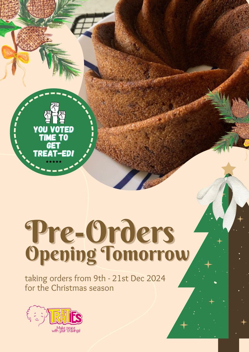 Treaties_gh's tweet image. You’ve Voted—Now Celebrate with a Festive Treat! 🎄✨

You’ve done your part in shaping the future—now it’s time to savor the season! 🍪🍰 Reward yourself!

#TreatiesGhana #VotedAndFestive #ChristmasIndulgence #SweetAndSavoryJoy