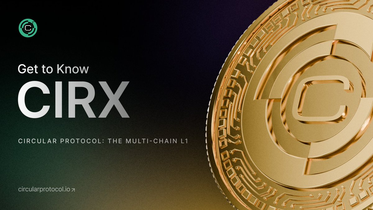 Circular’s Native Coin: $CIRX
All the Essentials You Need to Know

$CIRX is the foundation of the Circular Blockchain, enabling fast transactions, rewarding network participants, and empowering governance within our ecosystem.

What Makes $CIRX Unique:

✅ L1 Blockchain Native