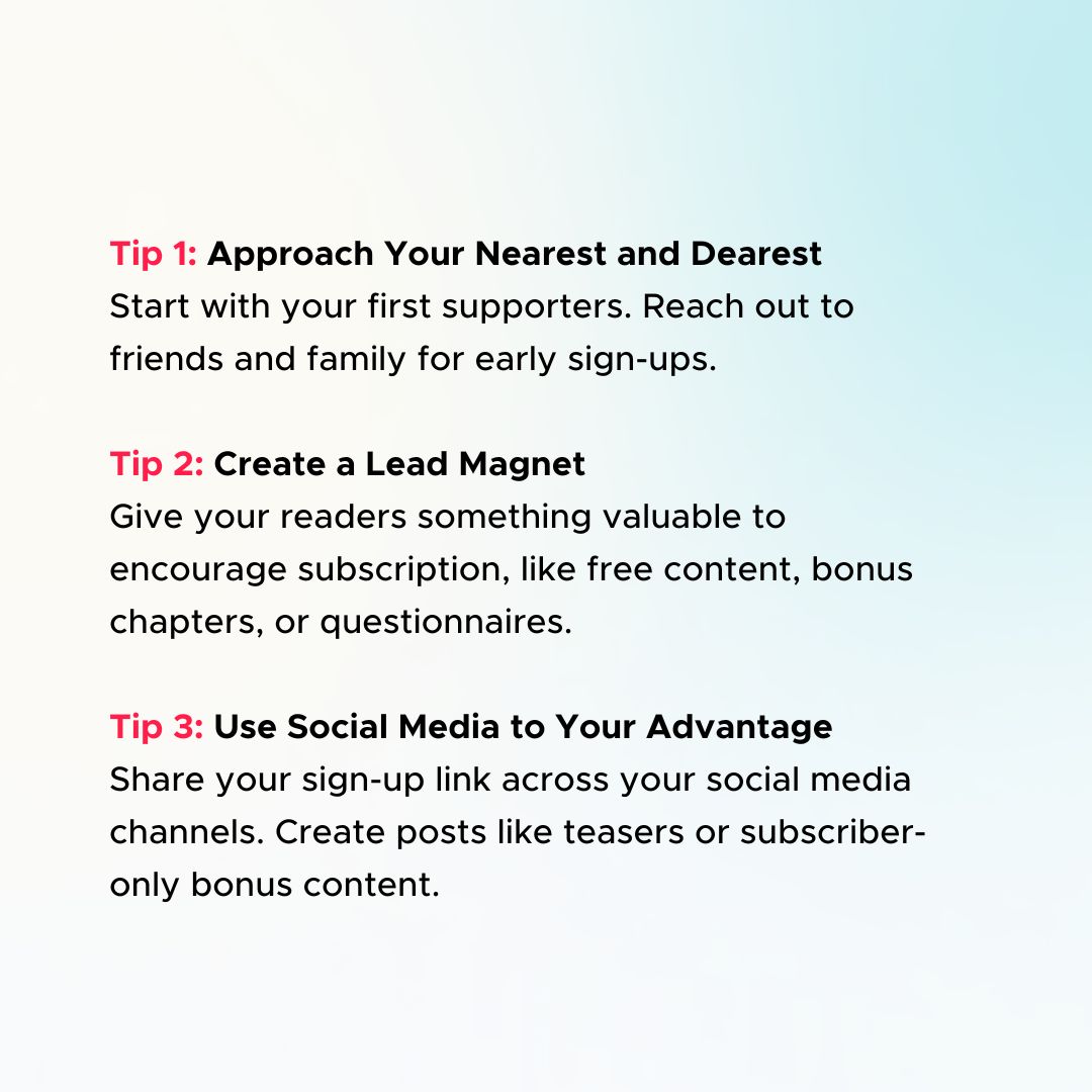 TheUrbanWriters's tweet photo. Just Published Your First Book?๐
Are you ready to start building a reader list, but unsure where to start? Start offering exclusive content, collaborating with other writers, and hosting giveaways or workshops. ๐คโจ
#WritingCommunity #EmailMarketing #ReaderList #WritingTips https://t.co/S6DC1jtTG9