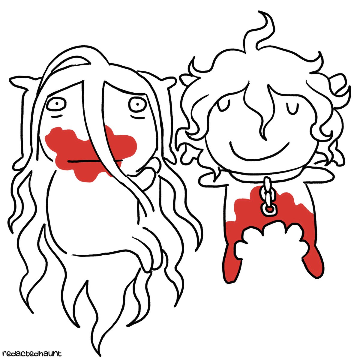 komahina and kamukoma as this meme lol (izuru's demons took over) #danganronpa