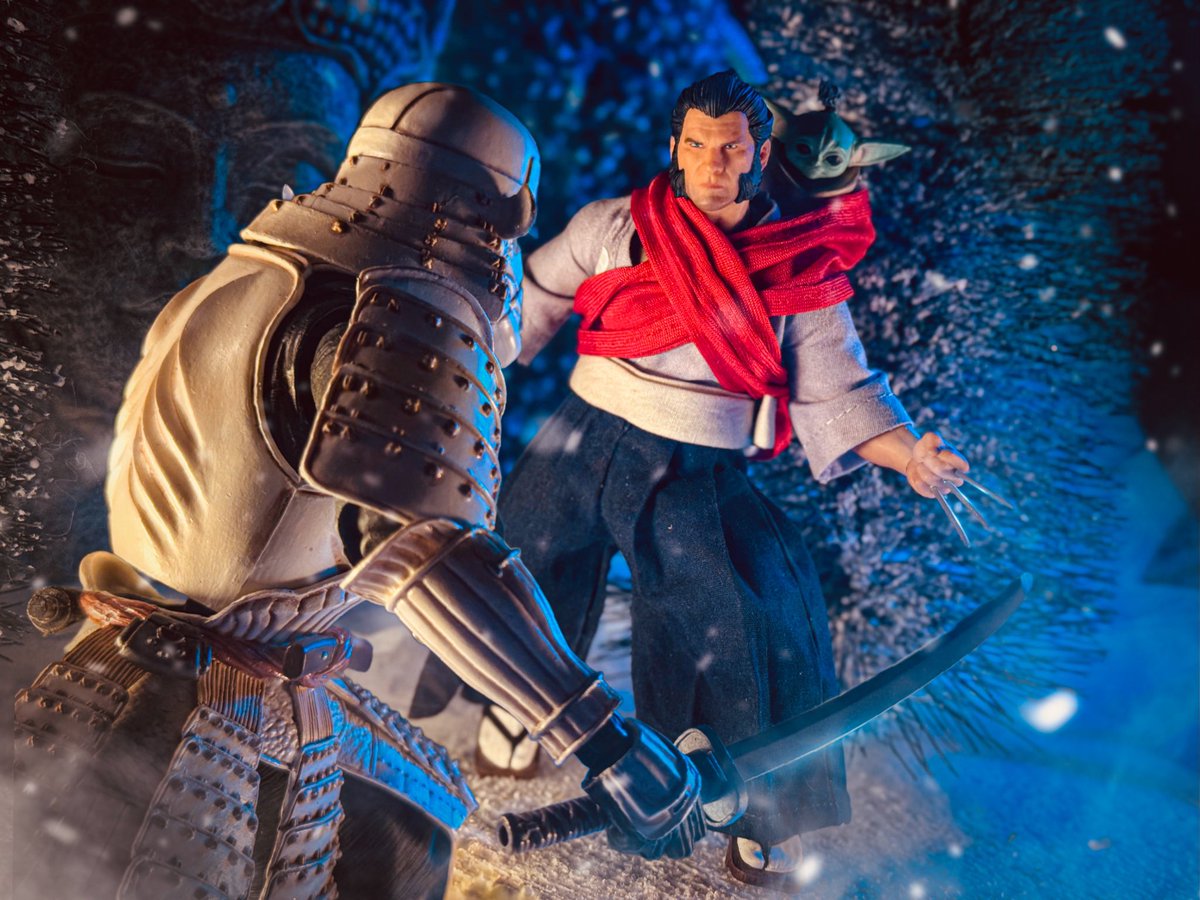 toyetic40s's tweet photo. “If you want him, Bub, come get him!”

#RoninWolverine #SamuraiLogan #MezcoToyz #MovieRealizationAshigaruStormTrooper #Bandai #Grogu #StarWarsvsMarvel #ACTIONFIGURES #ActionFigurePhotography #ToyPhotography 

@mezcotoyz @BandaiCollect @starwars @Marvel https://t.co/TxuBFbMFpu
