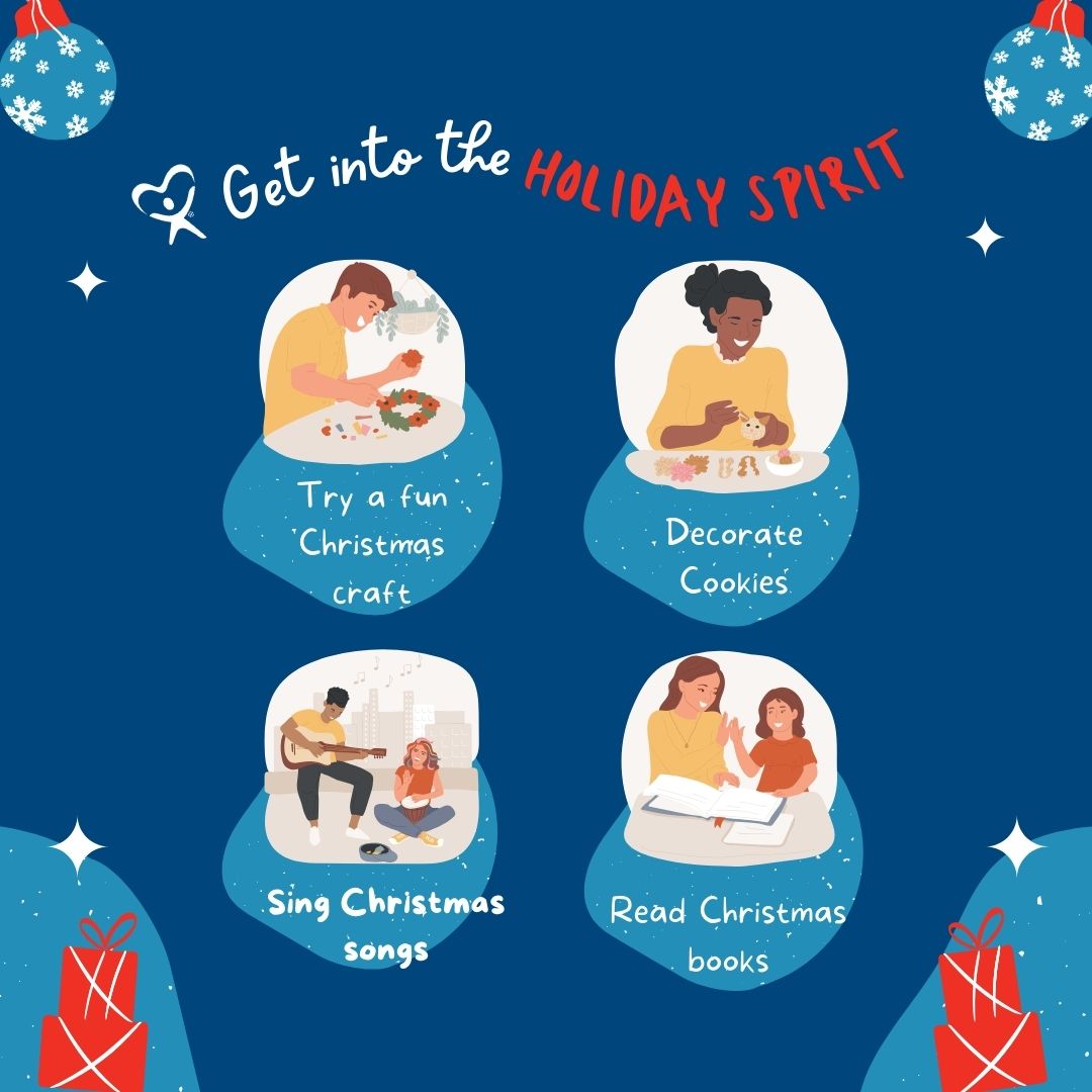 🎄 The holiday season is a time to create magic and memories! 🎄

Let’s kick off the season with some fun ways to get into the holiday spirit with your CASA kiddo! ✨ 

#CASA #HolidaySpirit #MakingMemories #ChildAdvocacy #SpreadJoy #HolidayTraditions #CASACommunity