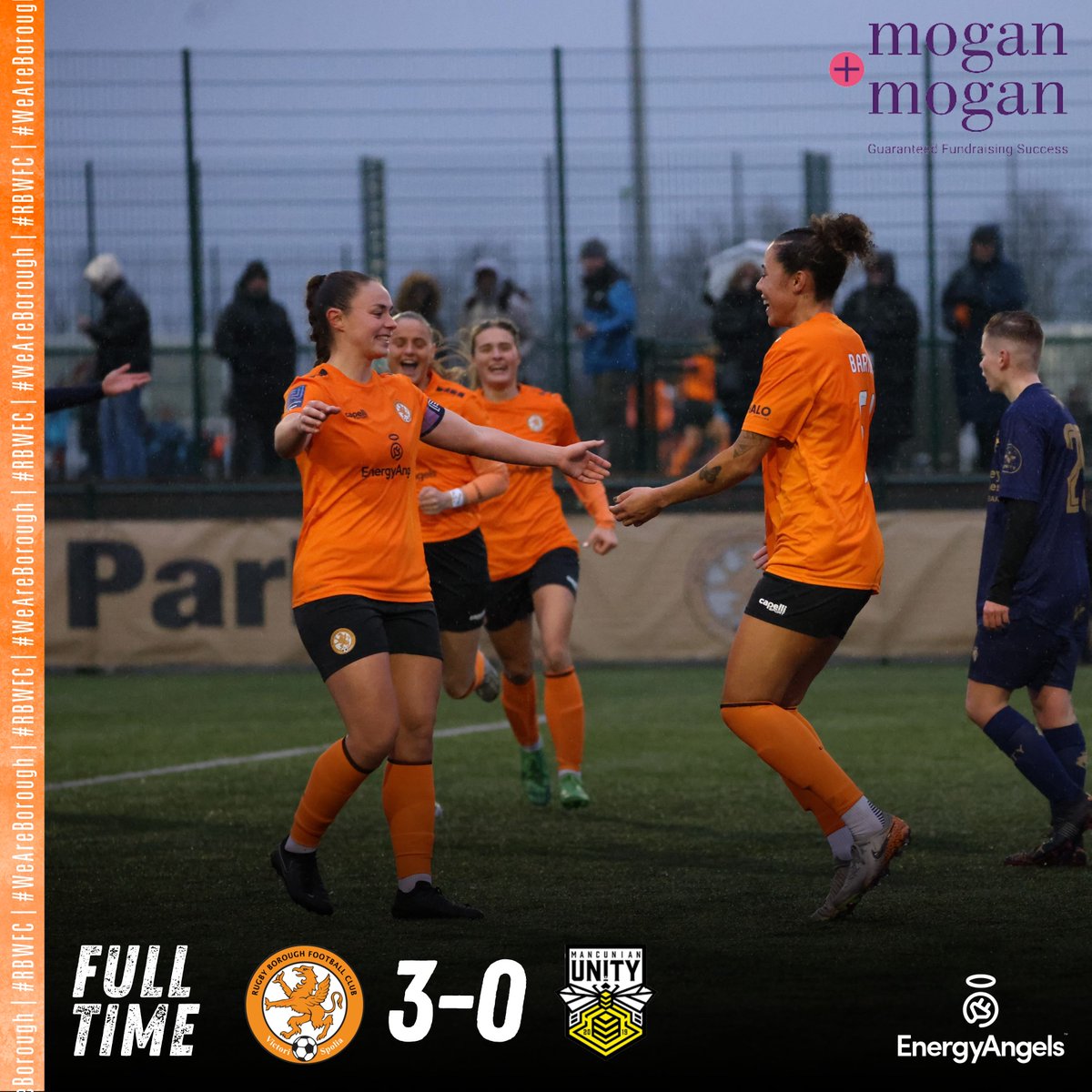 RugbyBoroughWFC's tweet photo. FT: Into the hat 🎩

A. Brown ⚽
Barton ⚽
Mosby ⚽

🧡 3-0 🟡

#RBWFC #WeAreBorough https://t.co/JoqU9RtWOJ