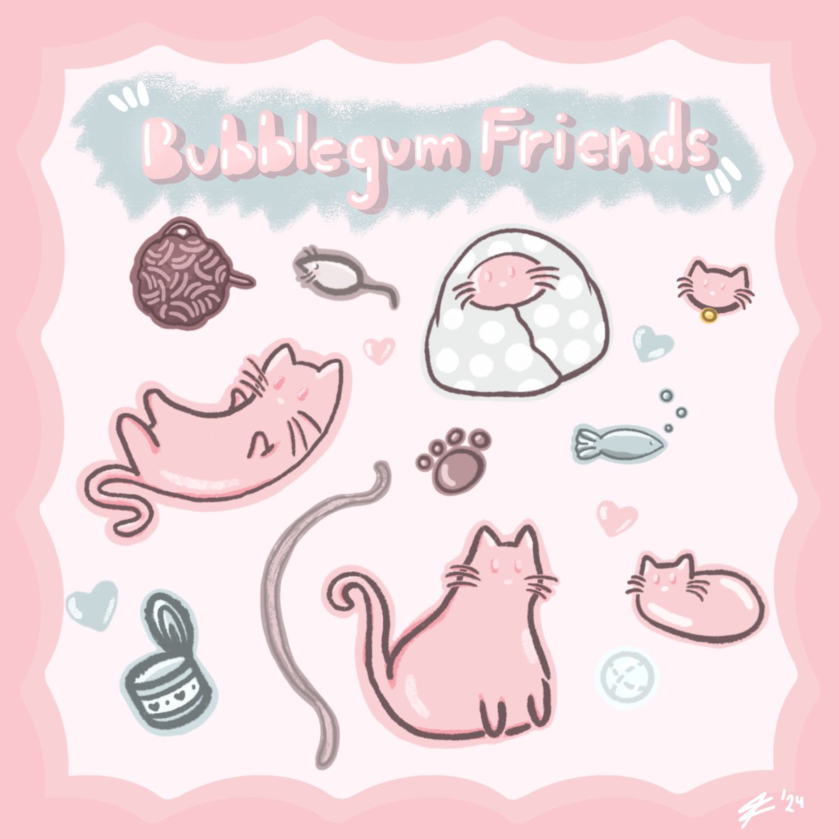 mushroomity's tweet photo. something i’ve been working on for a bit ☺️ 

#art #ArtistsOnTwitter #cats #cute https://t.co/yxIOdeMDml
