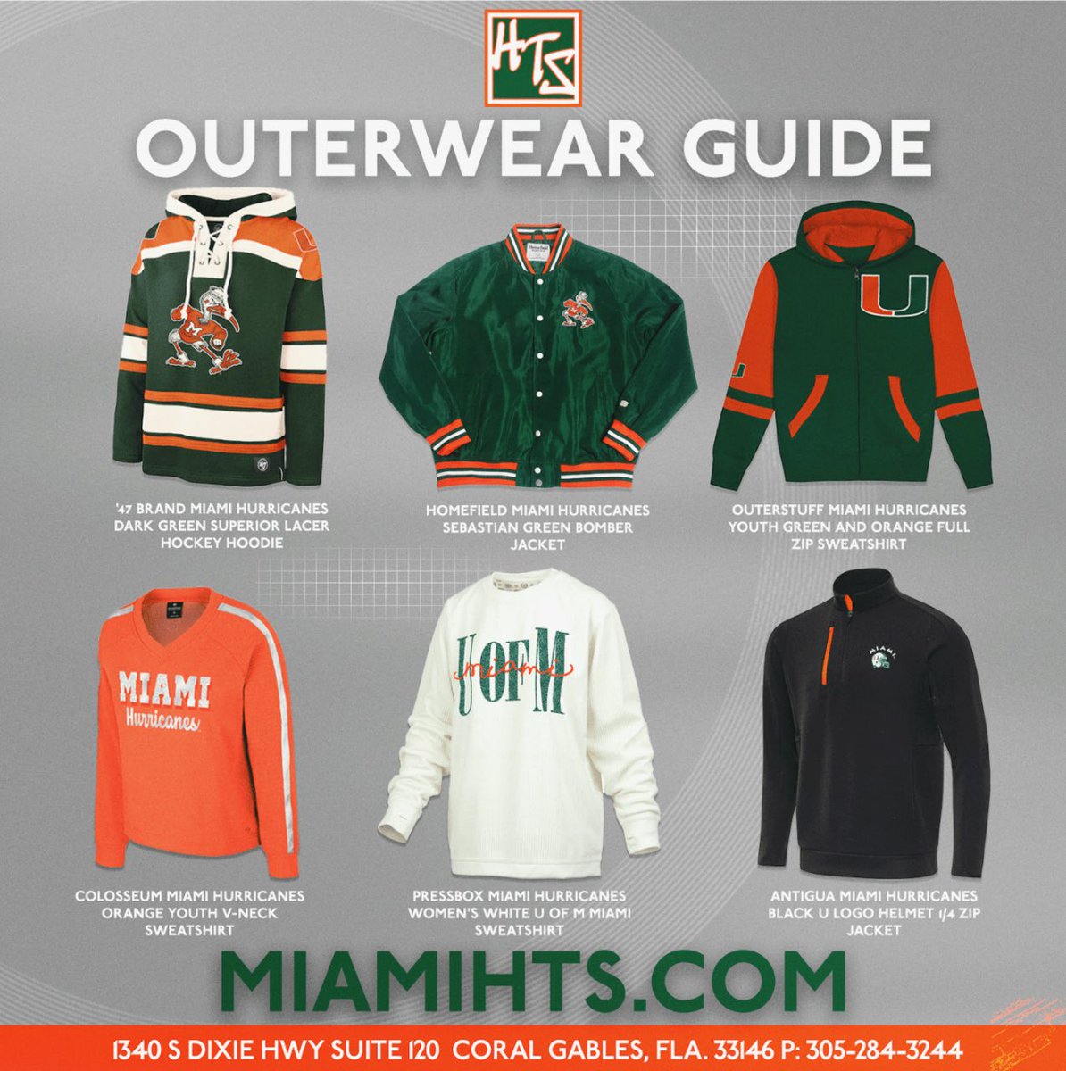 K1KO51's tweet photo. Stay warm and rep Miami! Check out @MiamiHTS Winter Outerwear Guide for all your essentials this season ❄️ https://t.co/YqRvpDbieN