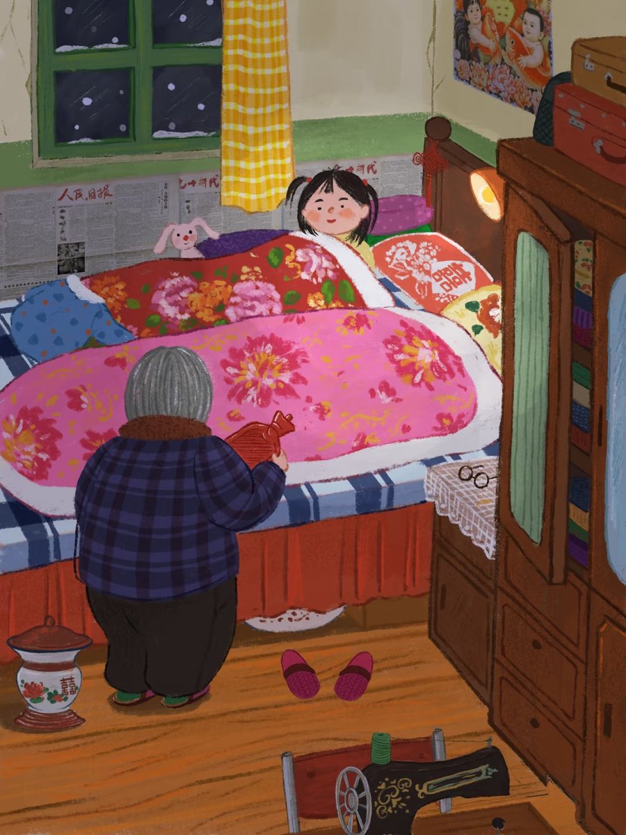 小时候的冬日。