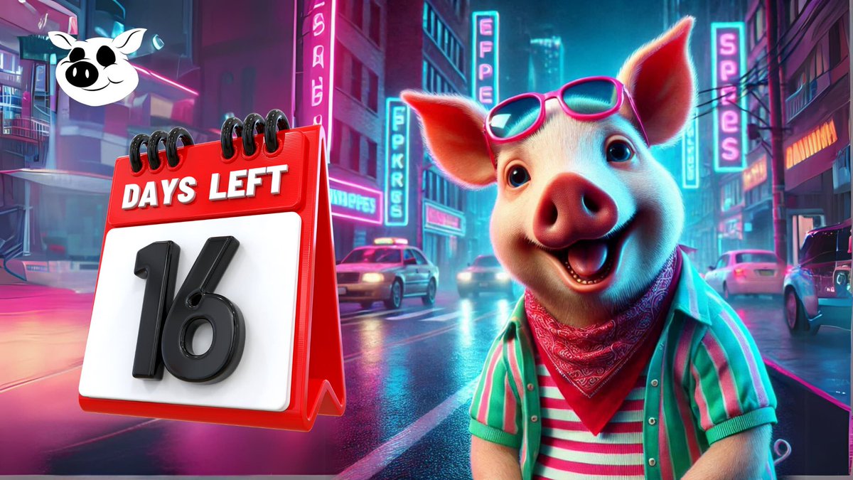 realpigshouse's tweet photo. Only 16 days to go!

We are working on creating more wallet options!

#PIGS https://t.co/SWkg9hg3Ly