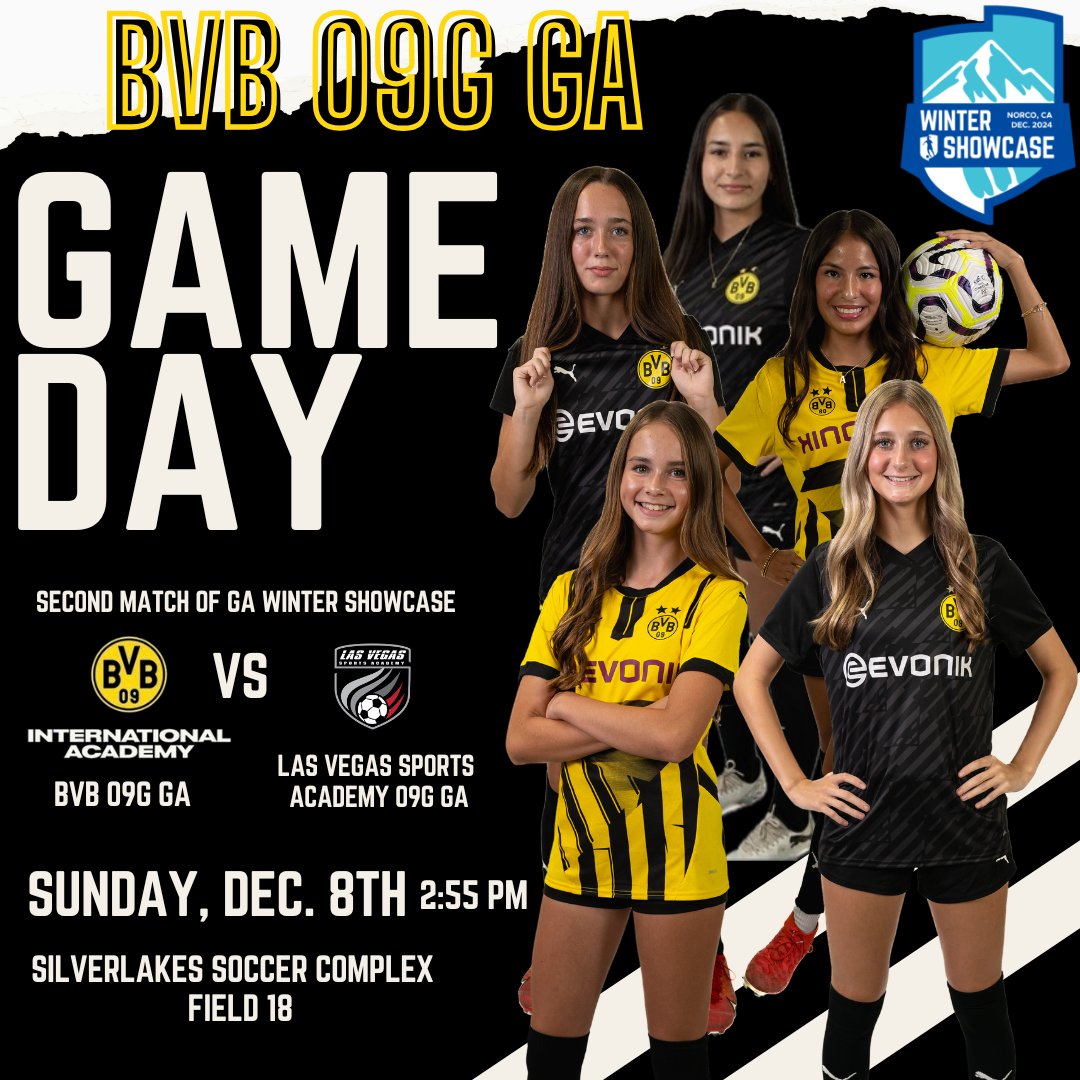HeirFC_U18U19GA's tweet photo. It’s Game Day! We are ready for our second @GAcademyLeague Winter Showcase game against @LVSA1. Let’s go BVB! #GAwinter @bvbiantx @bvb_ntxga @ImYouthSoccer https://t.co/aeTmGolMsP