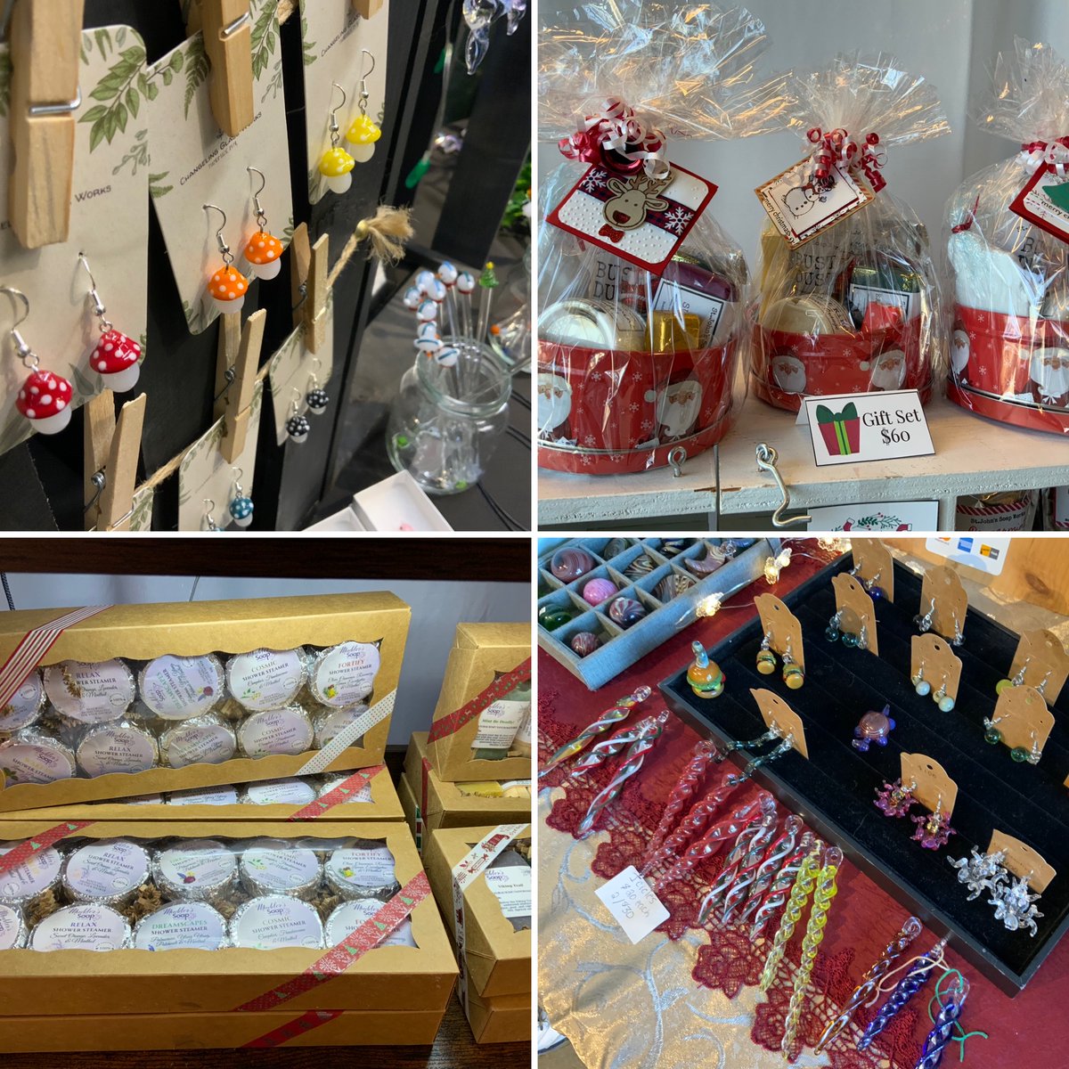 sjfmnl's tweet photo. Looking for some great locally made items for holiday gifts? Well the St. John’s Farmers’ Market is open today until 3pm for all your shopping needs. #sjfmnl #sjfm #jewellery #bathitems #skincare #stjohns #selfcare https://t.co/EJN5GAPMIq