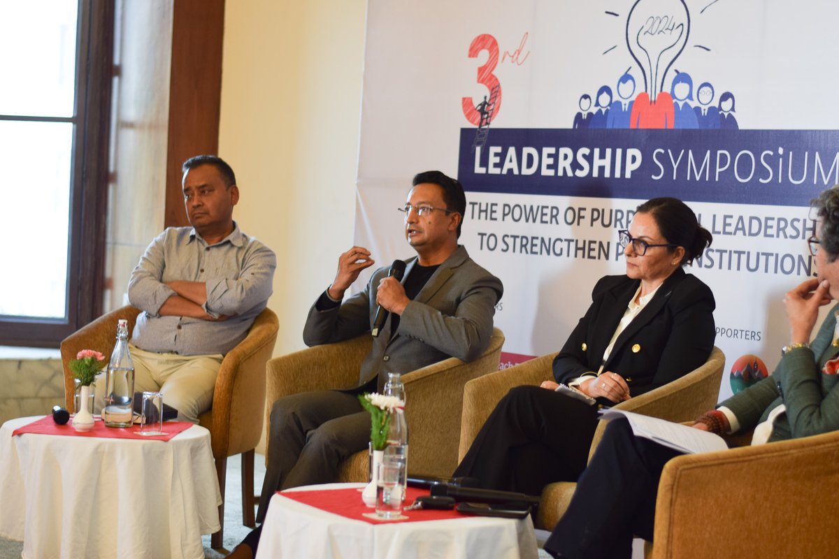 "Dhulikhel Hospital’s success is rooted in community ownership, a clear vision, and a commitment to serve as a model of excellence. By inspiring change, we aim for sustainable, community-driven success." — Dr. Biraj Man Karmacharya #Leadershipsymposium2024 #PurposefulLeadership