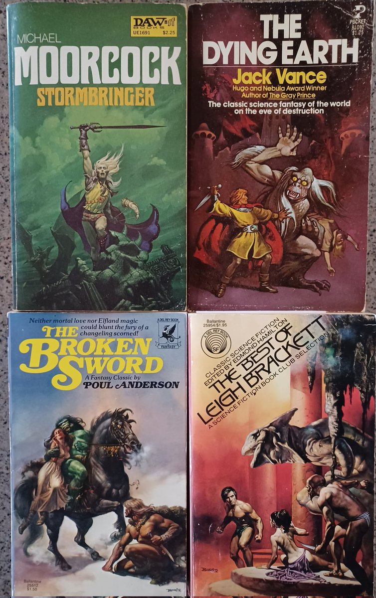 KevinLamb74's tweet photo. All of these book covers were for the 1977 edition of each of these publications. What a year!
#FantasyArt #AppendixN https://t.co/Nqmfe82CWA