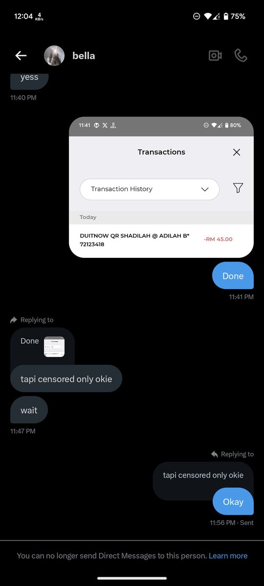 xrp1122's tweet photo. @xbbellaa Scammer https://t.co/OpyhLeTPAy