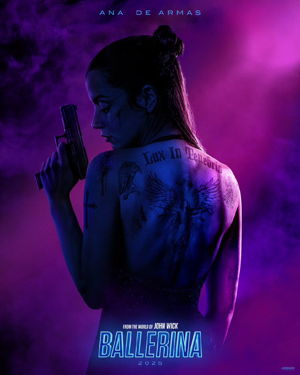 NxGstream's tweet photo. First poster for ‘John Wick’ spin-off ‘Ballerina’, starring Ana de Armas.

 • The film will release in June 6, 2025 in theaters. https://t.co/0VqYOPOzbJ