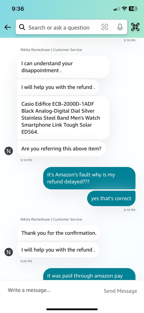 anupamporwal's tweet photo. @amazonIN poor service look at this unprofessional behaviour by your executives and poor delivery by #Hyderabad @amazonIN team https://t.co/rJLBrCYJ83