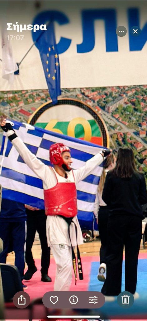 NIKSOTIROPOYLOS's tweet photo. Μιχαήλ Άγγελος Σωτηρόπουλος Χρυσό μετάλλιο🥇 στην κατηγορία των 55 κιλών στο 16th Hereya open ταεκβοντο στην Slivnitsa της Βουλγαρίας.

Θερμά συγχαρητήρια αγόρι μου σήκωσες την Ελληνική σημαία ψηλά 🇬🇷🇬🇷🇬🇷 https://t.co/cD4ni1Koc3