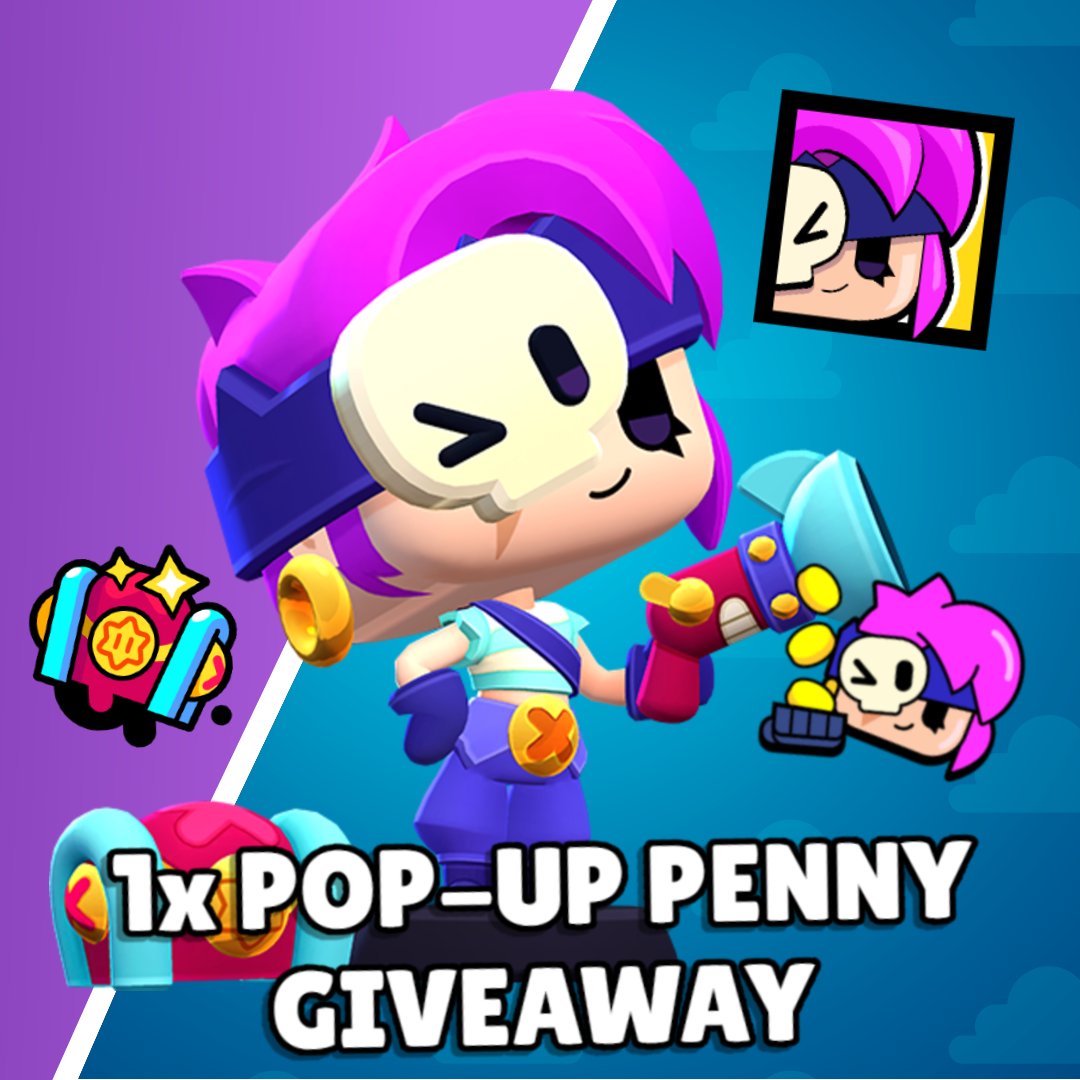 Ah11- Brawl Stars (@ah11_bs) on Twitter photo 🎁GIVEAWAY 1X SKIN de POP-UP PENNY🎁
Requisitos:
-Sígueme <a href="/AH11_BS/">Ah11- Brawl Stars</a>
-Like❤️y RT📷
-Menciona a 2 Amigos
-Seguime en youtube.com/channel/UCcJMK…
#PopPennyGiveaway #brawlstars #brawl #giveaway 🎁GIVEAWAY 1X SKIN de POP-UP PENNY🎁
Requisitos:
-Sígueme <a href="/AH11_BS/">Ah11- Brawl Stars</a>
-Like❤️y RT📷
-Menciona a 2 Amigos
-Seguime en youtube.com/channel/UCcJMK…
#PopPennyGiveaway #brawlstars #brawl #giveaway