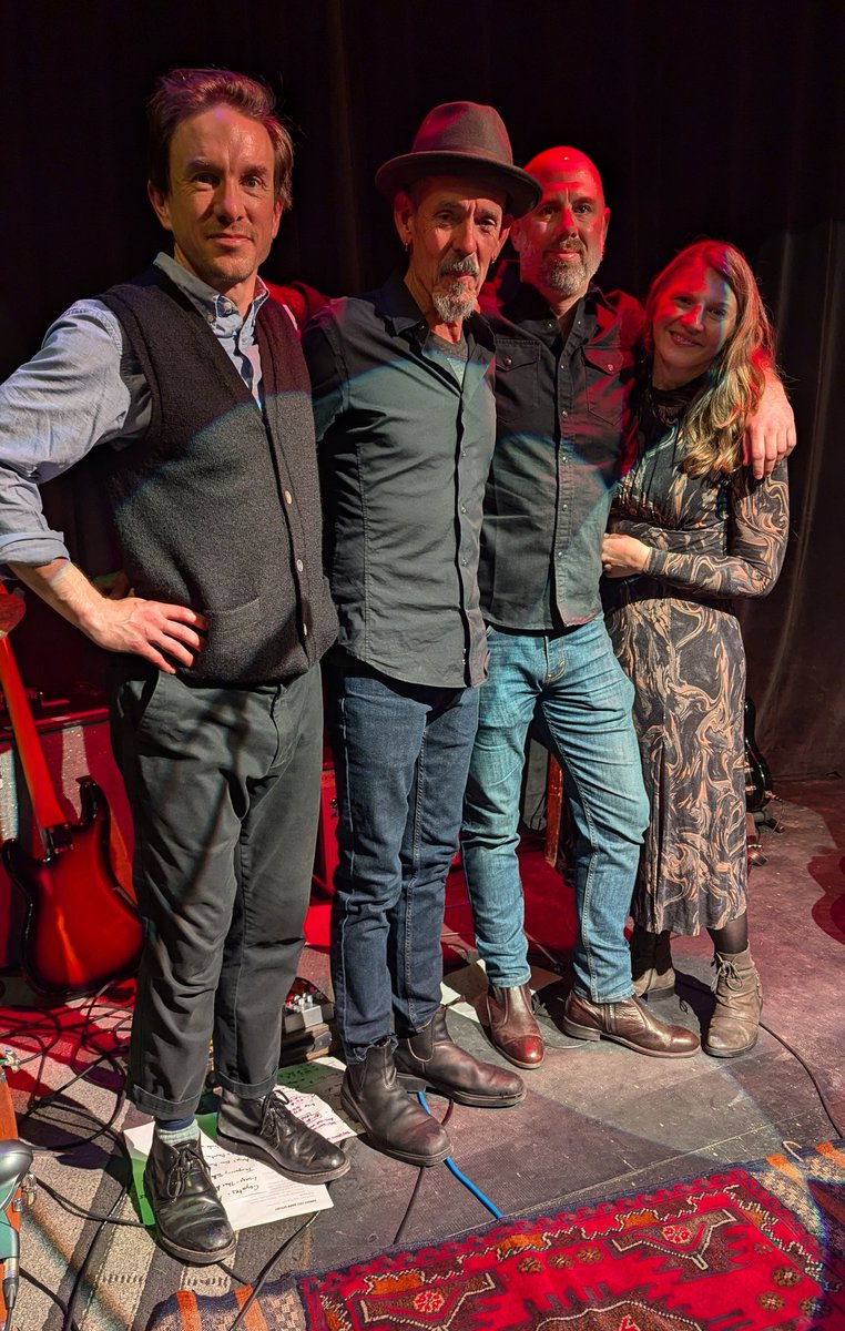 This band 🥰 I aimed high with this crew for 'Sunset' and they lifted me up at every show. Here's hoping for a reunion in 2025! Tyler Messick, Geoff Arsenault, &amp; Mike Farrington Jr. - love ya, buds.