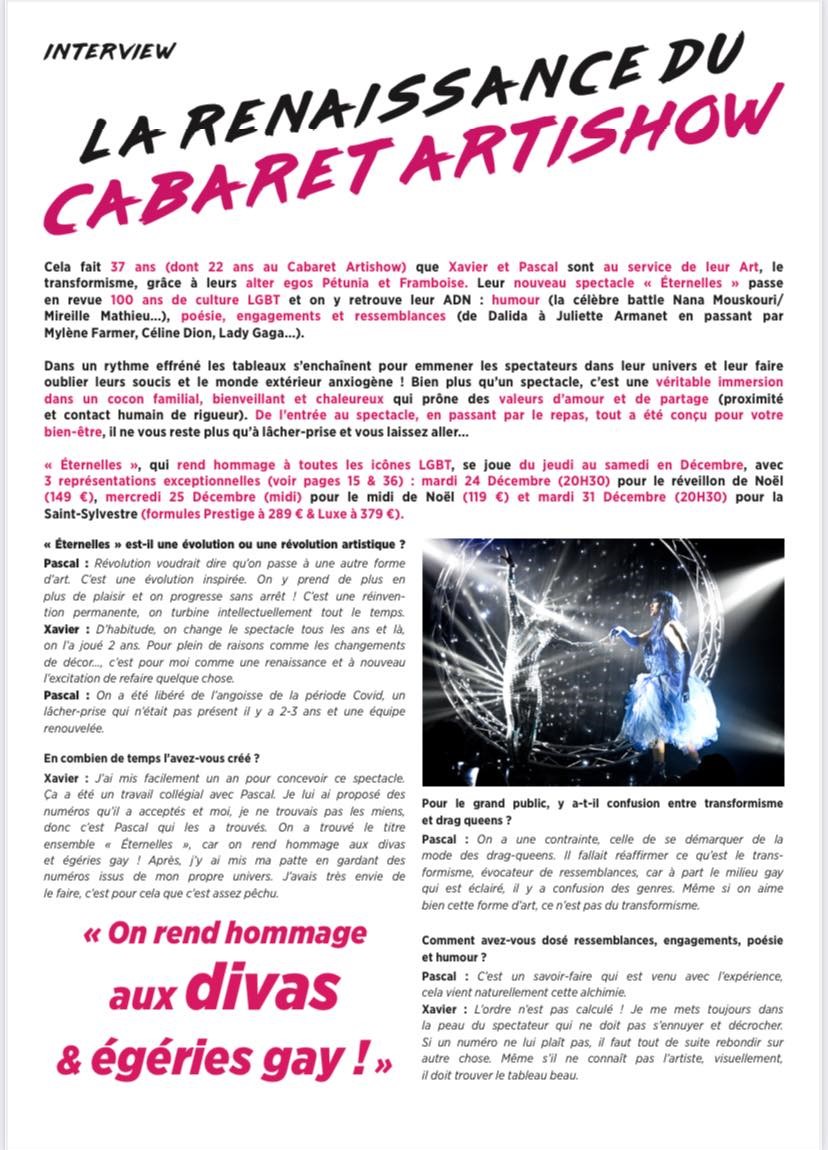 CABARET ARTISHOW tweet media