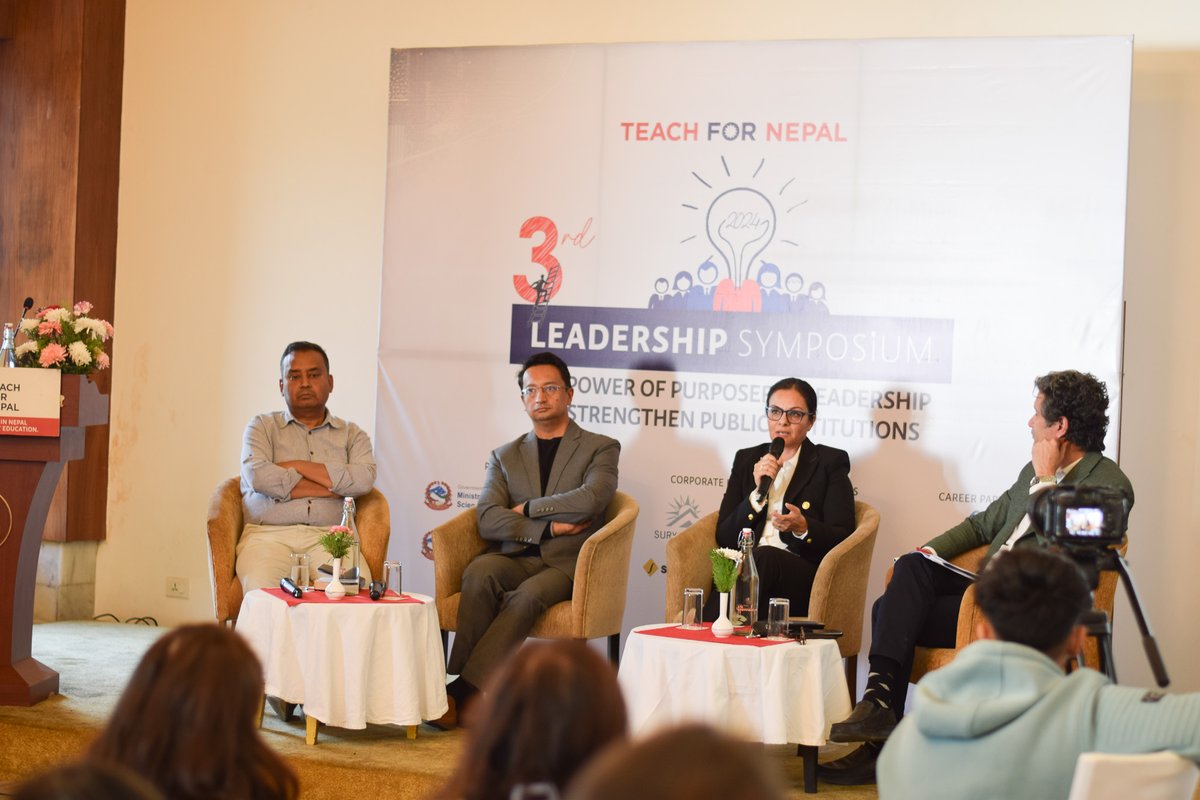 "Leadership is not about leading from the forefront but guiding others with ethical and moral integrity. It's not position-centric but inspirational and thought-provoking." — Dr. Sucheta Pyakuryal #LeadershipSymposium2024 #PurposefulLeadereship