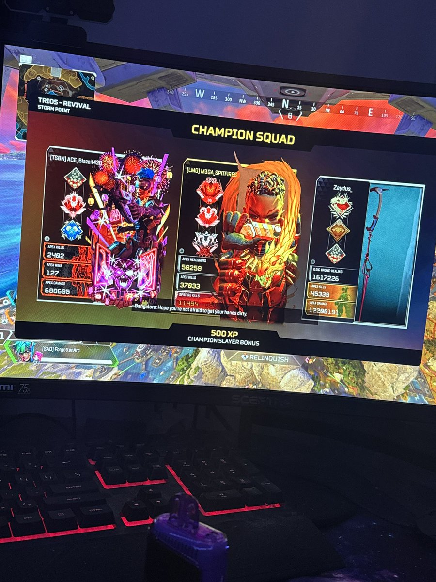 ForgottenArc24's tweet photo. @trogg21_youtube @Respawn @PlayApex No. That is just in trios revival. All of my pub games in revival or just normal pubs have been nonstop preds and masters, in literally every single game. I’m not joking. https://t.co/Hic9cJCENW