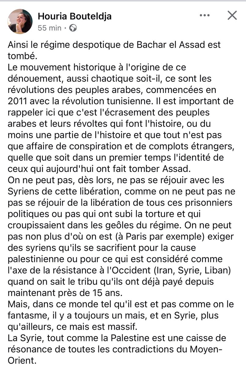 HB__officiel's tweet photo. Ainsi le régime despotique de Bachar El Assad est tombé. https://t.co/WtRwHrFJ6K