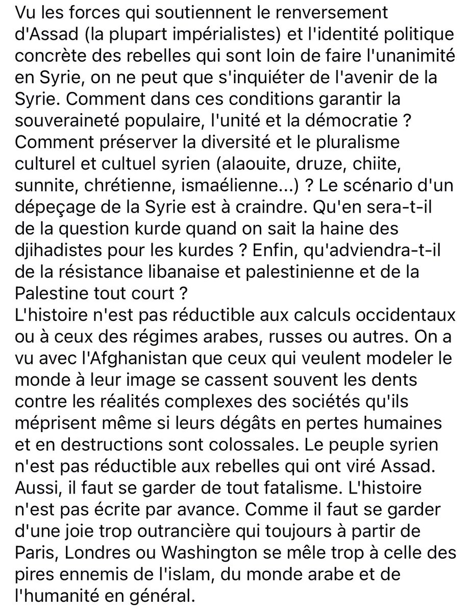 HB__officiel's tweet photo. Ainsi le régime despotique de Bachar El Assad est tombé. https://t.co/WtRwHrFJ6K