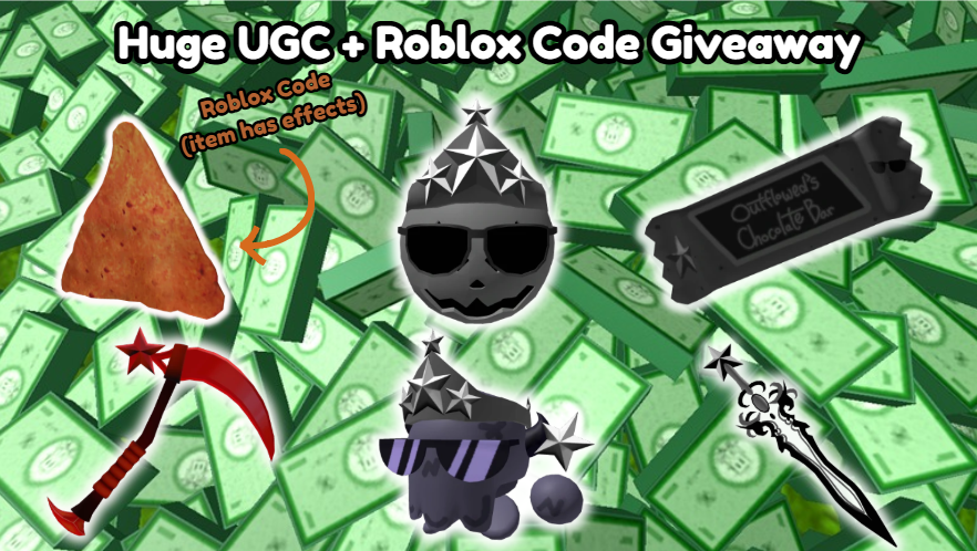 🔥 huge ugc + roblox code giveaway 🔥

- follow <a href="/outflowedd/">outflowed</a> 
- like and retweet
- comment which items you like on the image

ends soon with lots of winners, no proof needed