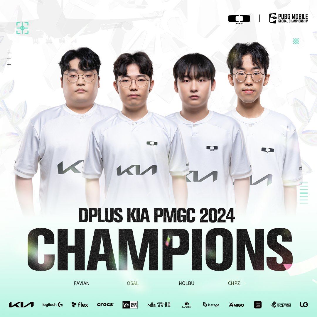 DplusKiaEsports's tweet photo. 𝐖𝐄 𝐀𝐑𝐄 𝐏𝐌𝐆𝐂 𝟐𝟎𝟐𝟒 𝐂𝐇𝐀𝐌𝐏𝐈𝐎𝐍𝐒👑
 
Dplus KIA PUBGM 팀이 세계 정상에 올라섭니다.
팀 창단 후 국내부터 세계 대회까지 서로에 대한 믿음과 팀워크로 결과를 만들어 낼 수 있었습니다.
아낌없는 지지와 사랑을 보내주신 팬분들께 감사드리며, 계속해서 Dplus KIA의 시대를 만들겠습니다.
 
We stand at the top of the world.👑
From the beginning, we’ve been able to achieve results through trust and teamwork, from domestic competitions to global tournaments. A huge thanks to our fans for their unwavering support and love, and we will keep building the era of Dplus KIA.
 
私たちは世界の頂点に立ちます。👑
最初から、国内大会から世界大会に至るまで、信頼とチームワークを通じて結果を出してきました。変わらぬ応援と愛を送ってくれるファンの皆さんに心から感謝し、これからもDplus KIAの時代を築き続けます。
 
#DplusKIA #DKWIN #DK_PUBGM #LetTheShowBegin #PMGC