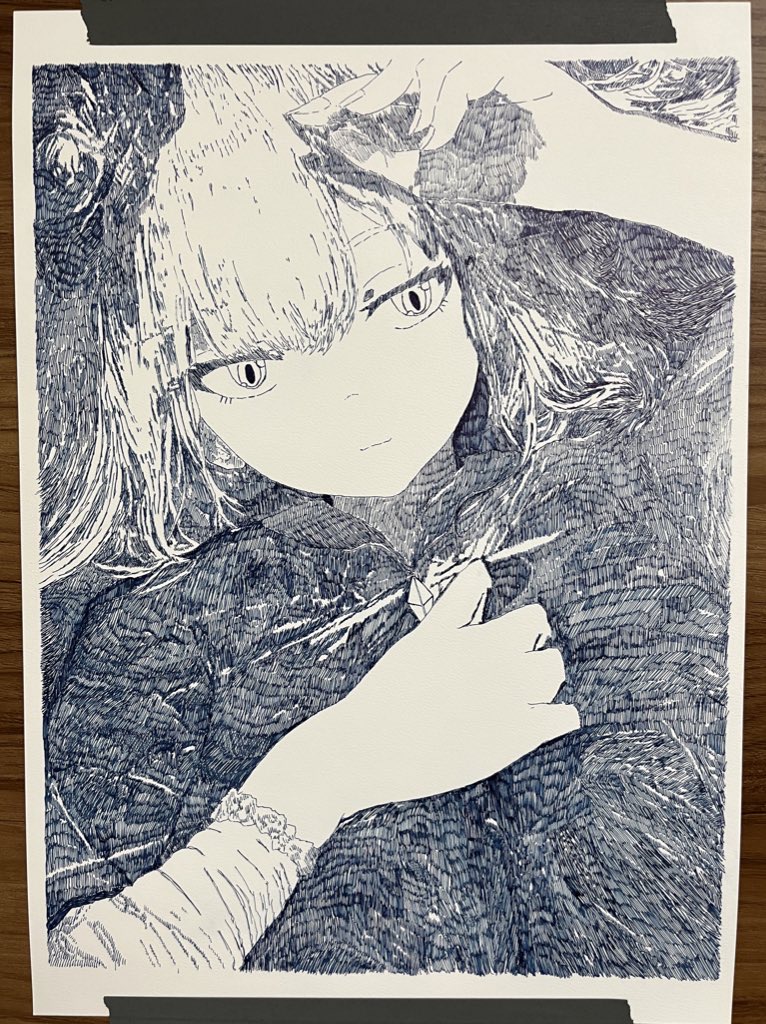 #今年描いた絵を晒そう 
こういう描き方をデジタルアナログ両方で試せた1年でした〜
来年も色々やりたい 